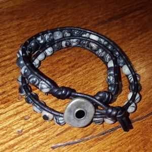 Boho inspired handmade wrap bracelet